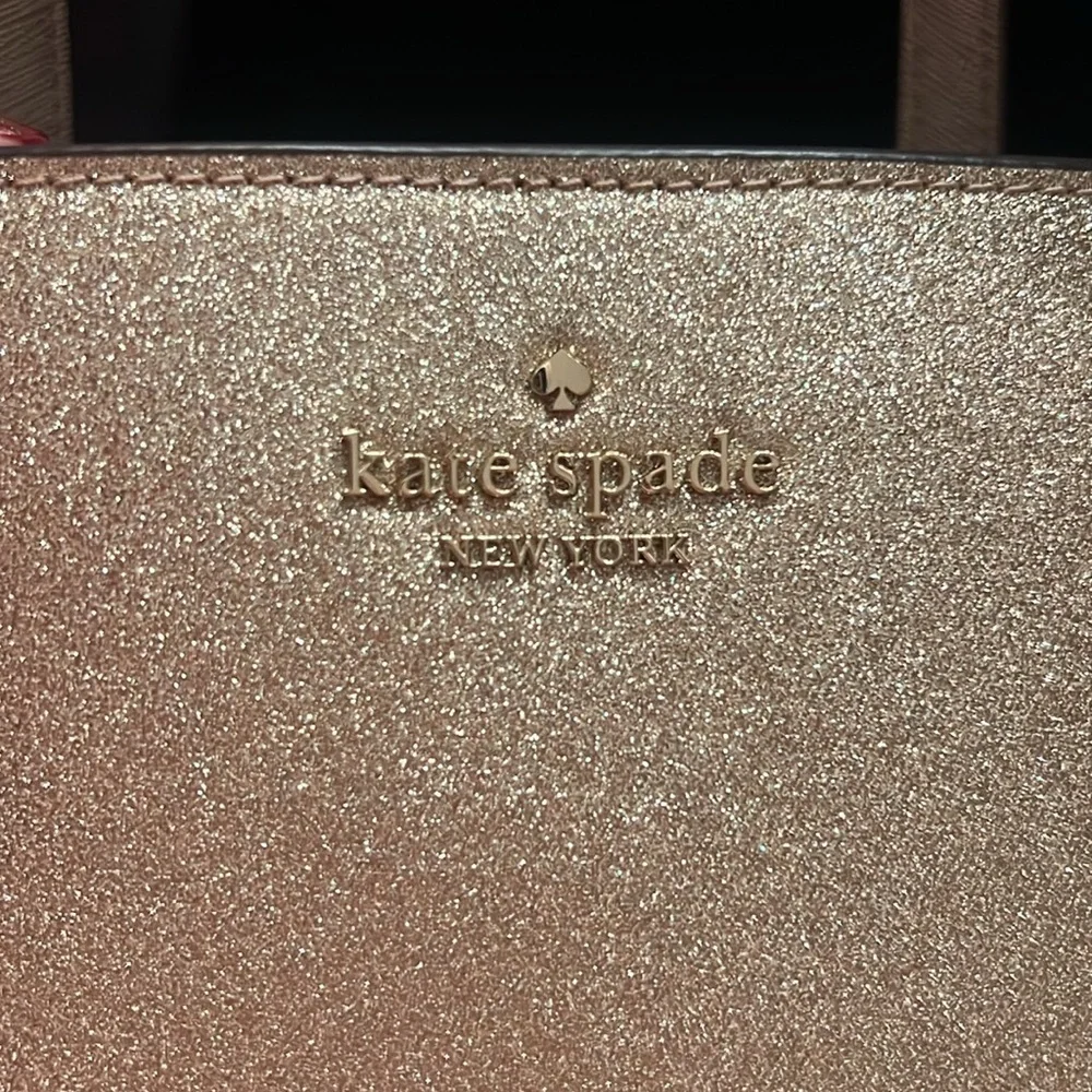 Kate Spade Tinsel Glitter Satchel- Rose Gold - Picture 8 of 8